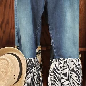 Levi's B&W Tropical Bell Bottoms